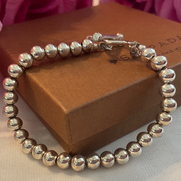 Silpada Sterling Silver 6mm Bead Bracelet B0059 - Picture 2 of 16